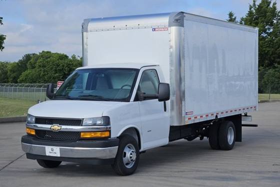 Chevrolet Express cutaway with 16-foot box body