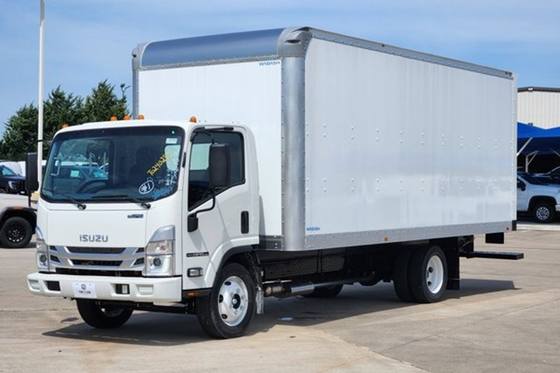 Isuzu NRR with 20-foot dry box body